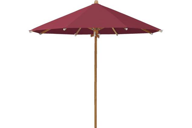 TEAKWOOD Parasol Glatz rond Ø 350 cm