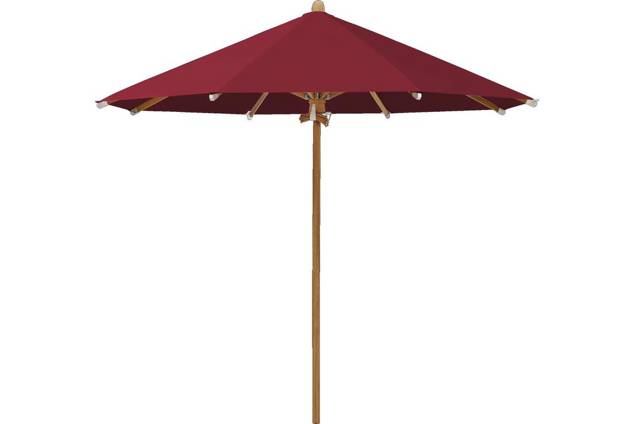 TEAKWOOD Sonnenschirm Glatz rund Ø 350 cm