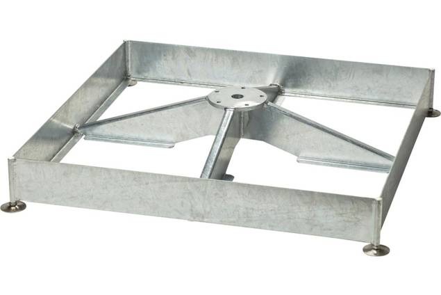 Sockelrahmen M4, 180 kg, Stahl feuerverzinkt, ohne Platten-Set