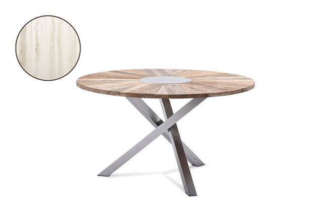 Alaska Gartentisch rund Edelstahl Ø100 cm