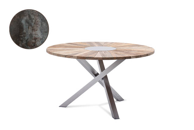 Alaska Gartentisch rund Edelstahl Ø100 cm