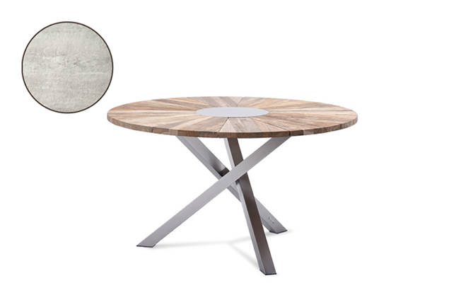 Alaska Gartentisch rund Edelstahl Ø100 cm