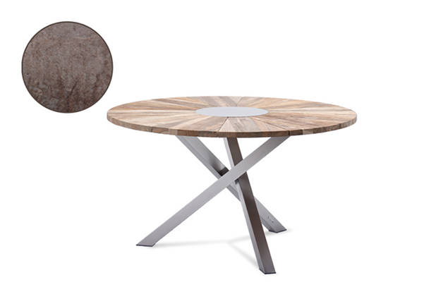 Alaska Gartentisch rund Edelstahl Ø100 cm