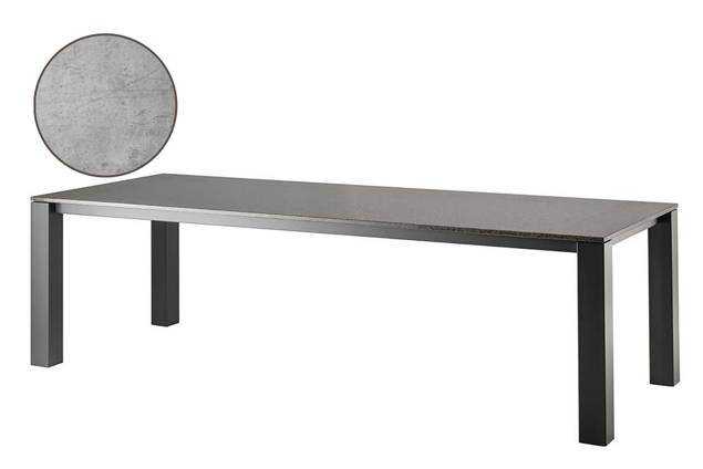 Aletsch Gartentisch Edelstahl 260x100 cm