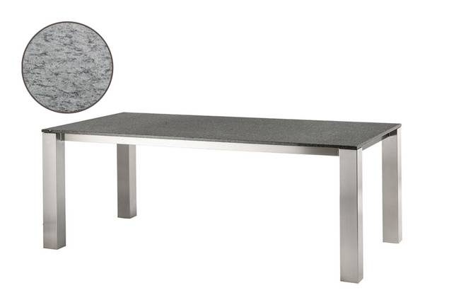 Aletsch Gartentisch Edelstahl 260x100 cm