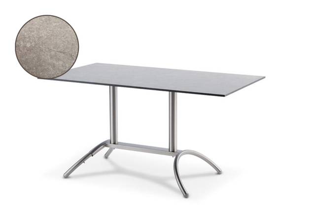 Amazonas Gartentisch Edelstahl 140x80 cm