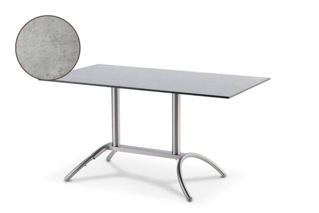 Amazonas Gartentisch Edelstahl 120x80 cm