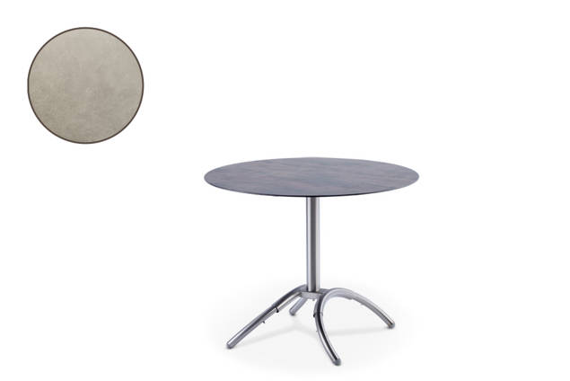 Amazonas Table de jardin acier inoxydable 90x90 cm