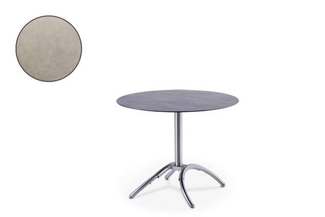 Amazonas Table de jardin acier inoxydable 90x90 cm