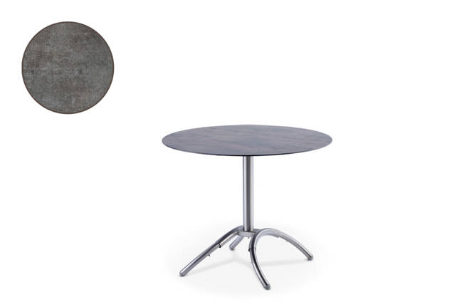 Amazonas Table de jardin acier inoxydable 90x90 cm