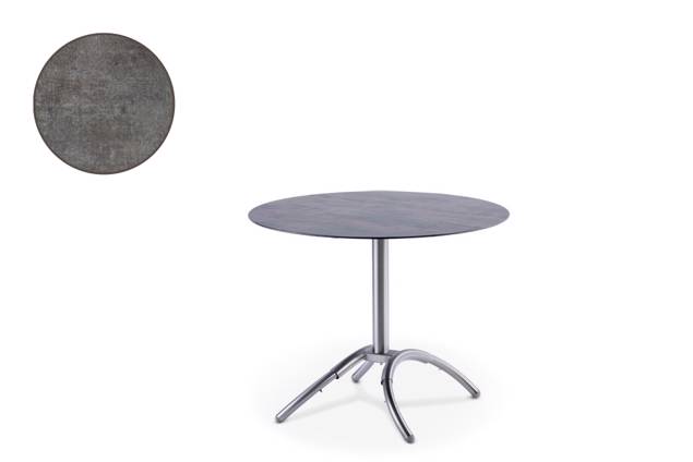 Amazonas Table de jardin acier inoxydable 90x90 cm