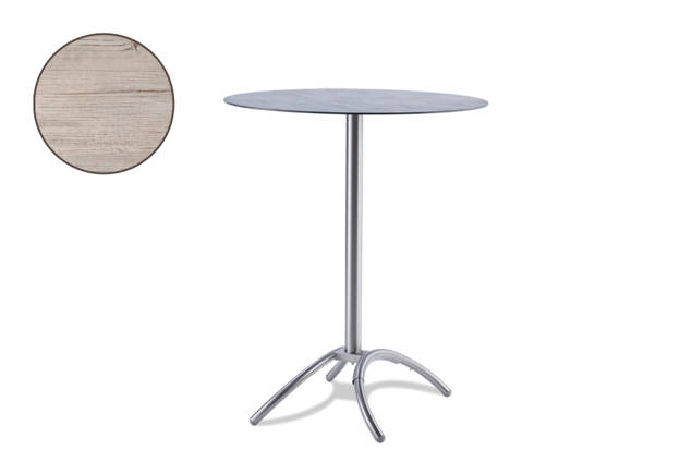 Amazonas Table de bar acier inoxydable Ø 80 cm