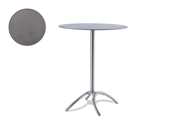 Amazonas Table de bar acier inoxydable 90x90 cm