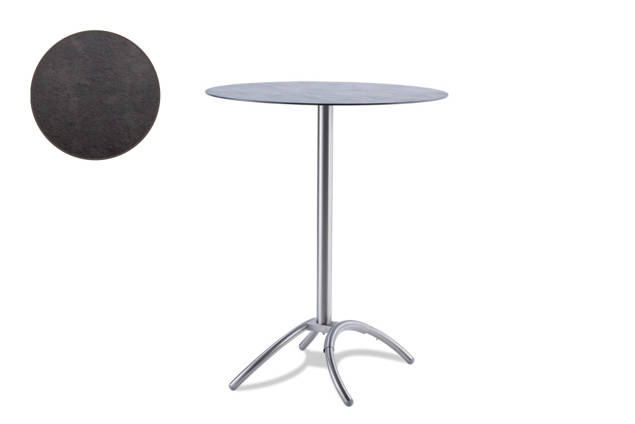 Amazonas Table de bar acier inoxydable 90x90 cm