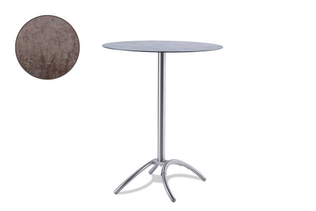 Amazonas Table de bar acier inoxydable 100x100 cm