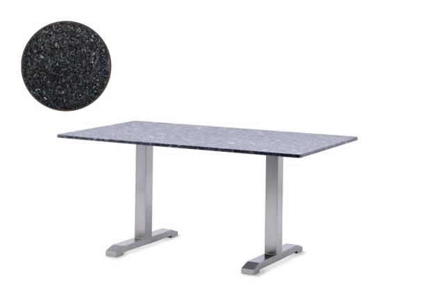 Amsterdam Table de jardin acier inoxydable 180x107 cm