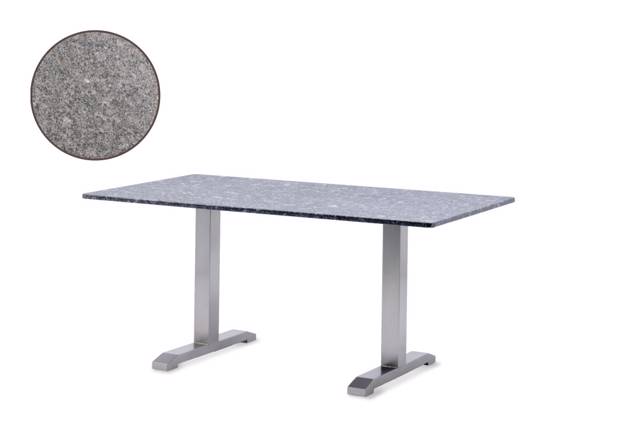Amsterdam Table de jardin acier inoxydable 180x107 cm