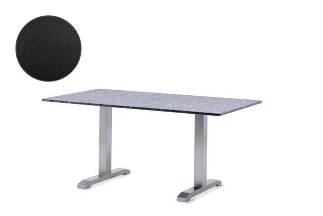 Amsterdam Table de jardin acier inoxydable 115x100 cm