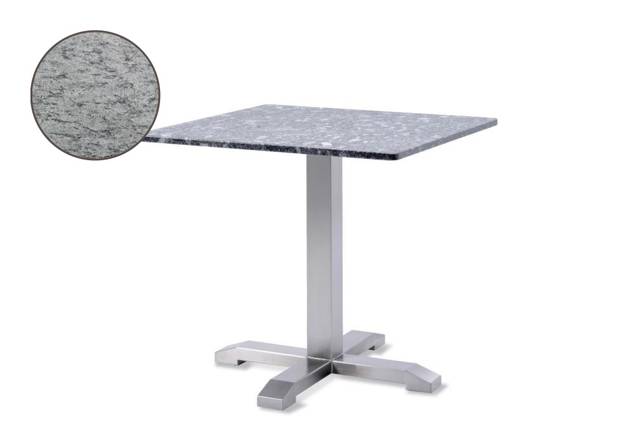 Amsterdam Table de jardin acier inoxydable Ø 80 cm