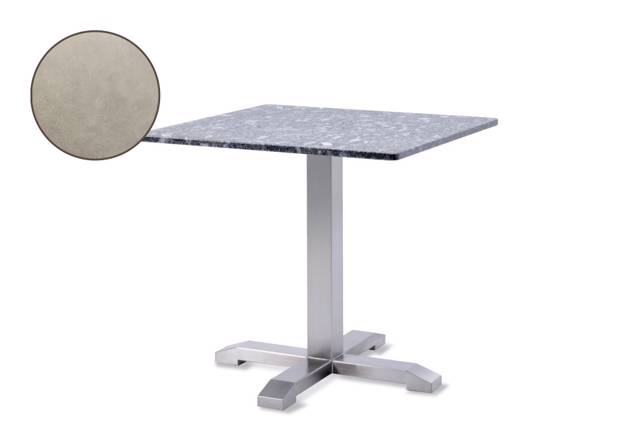 Amsterdam Table de jardin acier inoxydable Ø 80 cm