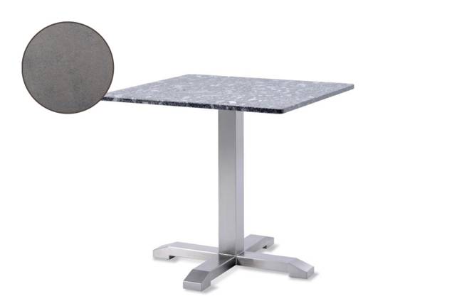 Amsterdam Table de jardin acier inoxydable 70x70 cm