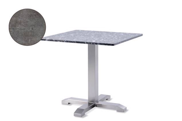 Amsterdam Table de jardin acier inoxydable 70x70 cm