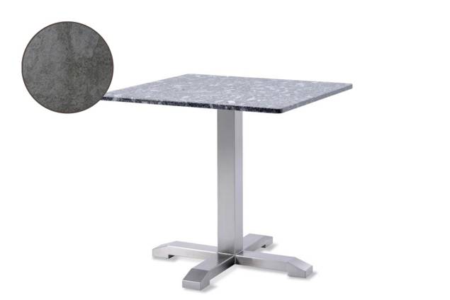 Amsterdam Table de jardin acier inoxydable Ø 70 cm