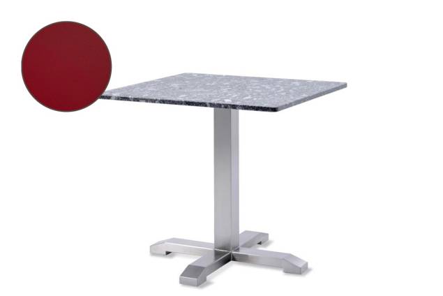 Amsterdam Table de jardin acier inoxydable Ø 80 cm