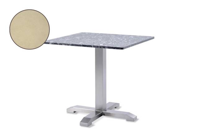 Amsterdam Table de jardin acier inoxydable 70x70 cm