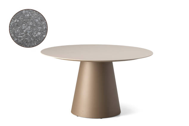 San Marino Gartentisch rund Aluminium Ø130 cm