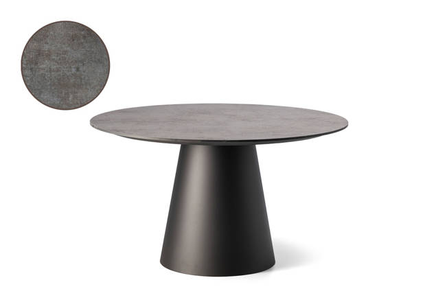 San Marino Gartentisch rund Aluminium Ø130 cm