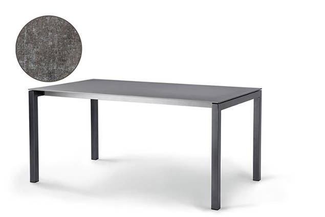 Pilatus Gartentisch Stahl 140x80 cm