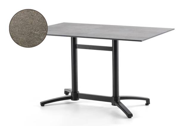 Brixen Table de jardin aluminium 120x70 cm