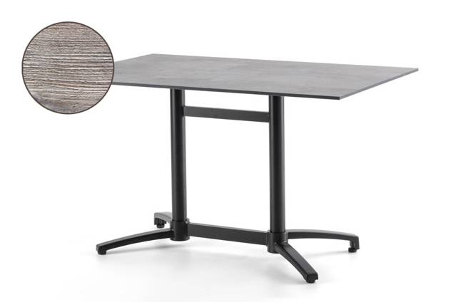 Brixen Table de jardin aluminium 120x70 cm