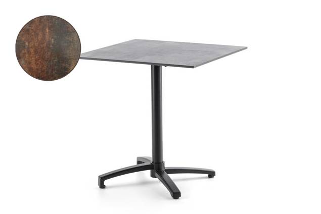 Brixen Table de jardin aluminium 80x80 cm