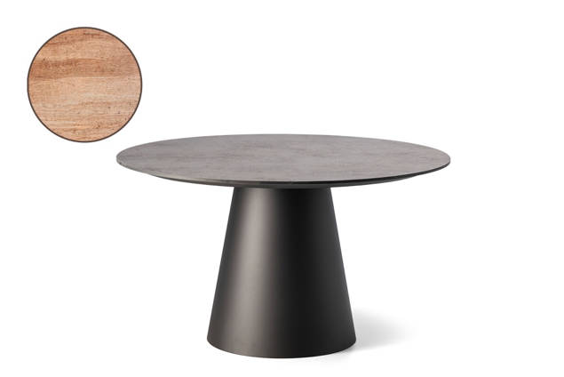 San Marino Gartentisch rund Aluminium Ø130 cm