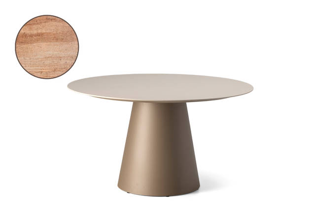 San Marino Gartentisch rund Aluminium Ø130 cm