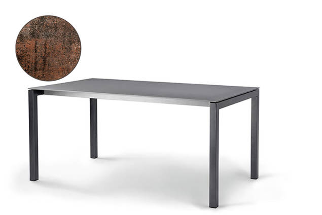 Pilatus Gartentisch Stahl 140x80 cm