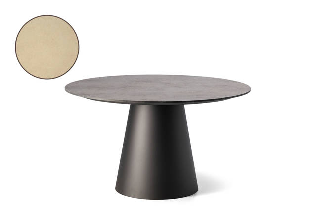 San Marino Gartentisch rund Aluminium Ø130 cm