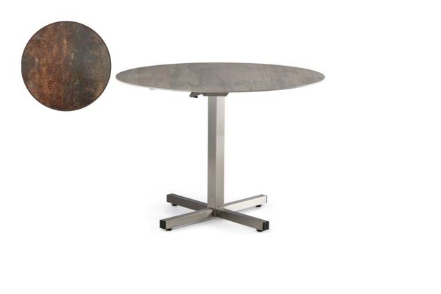 Dublin Gartentisch klappbar Edelstahl 90x90 cm