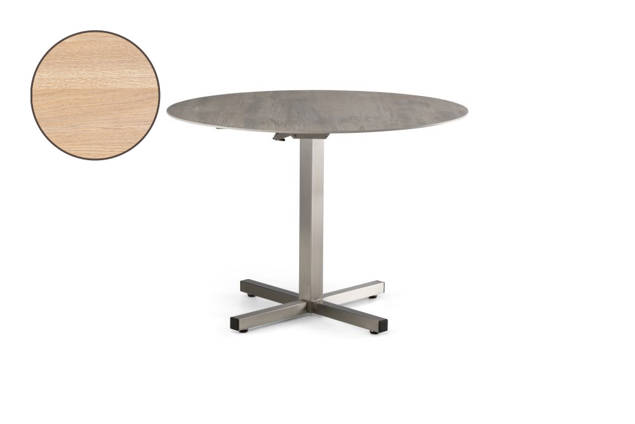 Dublin Table de jardin pliante acier inoxydable 80x80 cm