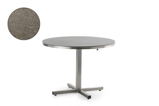 Dublin Gartentisch klappbar Edelstahl Ø 70 cm