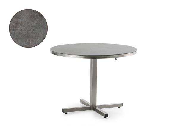 Dublin Gartentisch klappbar Edelstahl Ø 70 cm