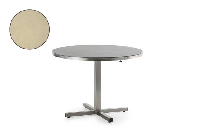 Dublin Gartentisch klappbar Edelstahl Ø 80 cm