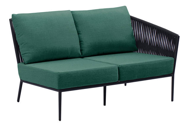Kapstadt 2er Loungebank links Aluminium