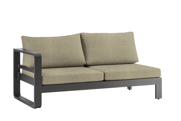 Split Banc de lounge 2 places droite aluminium