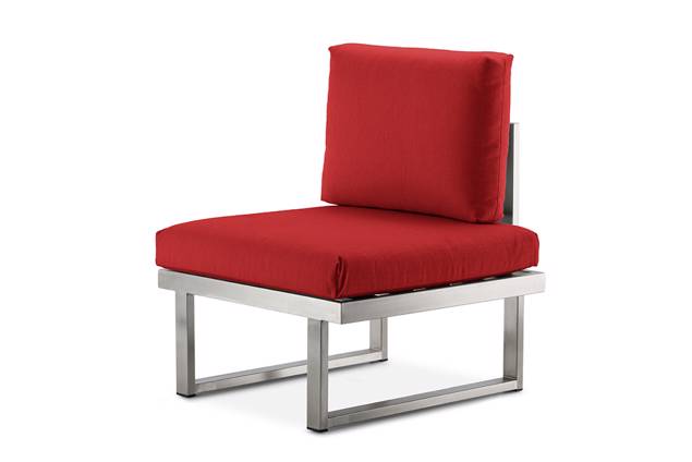 Tosca Fauteuil lounge dînatoire acier inoxydable