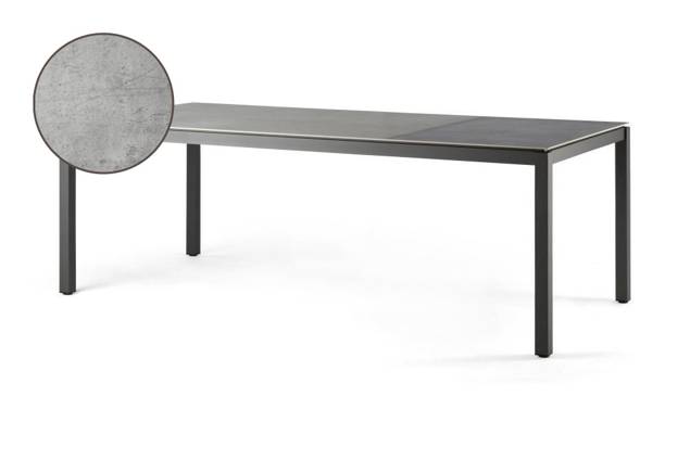 Famosa Gartentisch Aluminium 220x100 cm