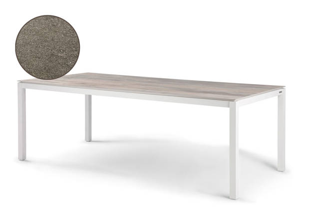 Famosa Table de jardin aluminium 160x90 cm