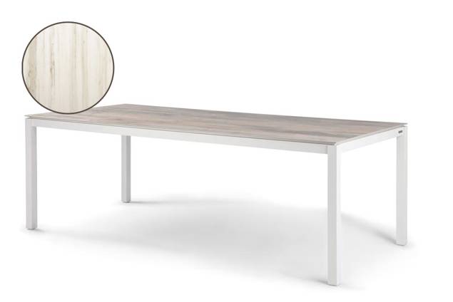 Famosa Gartentisch Aluminium 220x100 cm